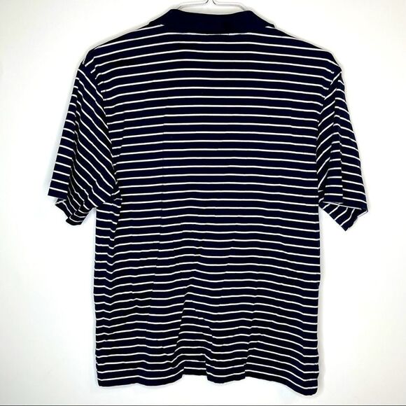Vineyard Vines Black-White Striped Polo Size Medium - Picture 4 of 4